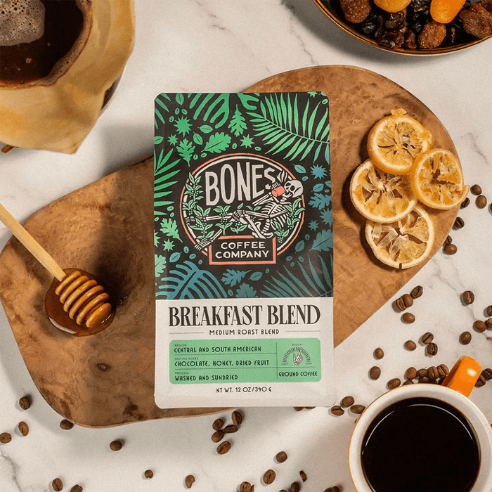 Bones Coffee Company’s Breakfast Blend Medium Roast Coffee Beans