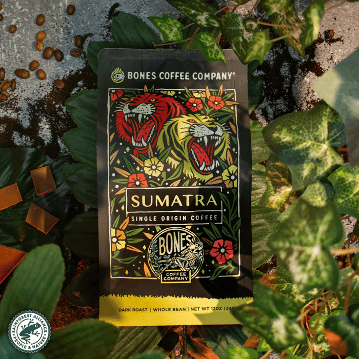 bones coffee company’s sumatra single-origin coffee
